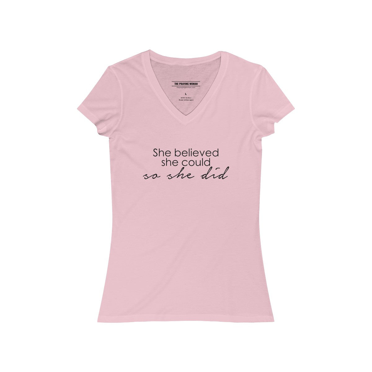 She Believed She Could... V-Neck Tee