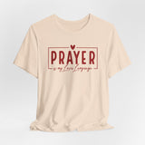 Prayer is My Love Language Graphic Tee - Red