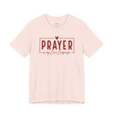 Prayer is My Love Language Graphic Tee - Red