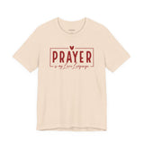 Prayer is My Love Language Graphic Tee - Red