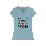 Blessed Mama V-Neck Tee