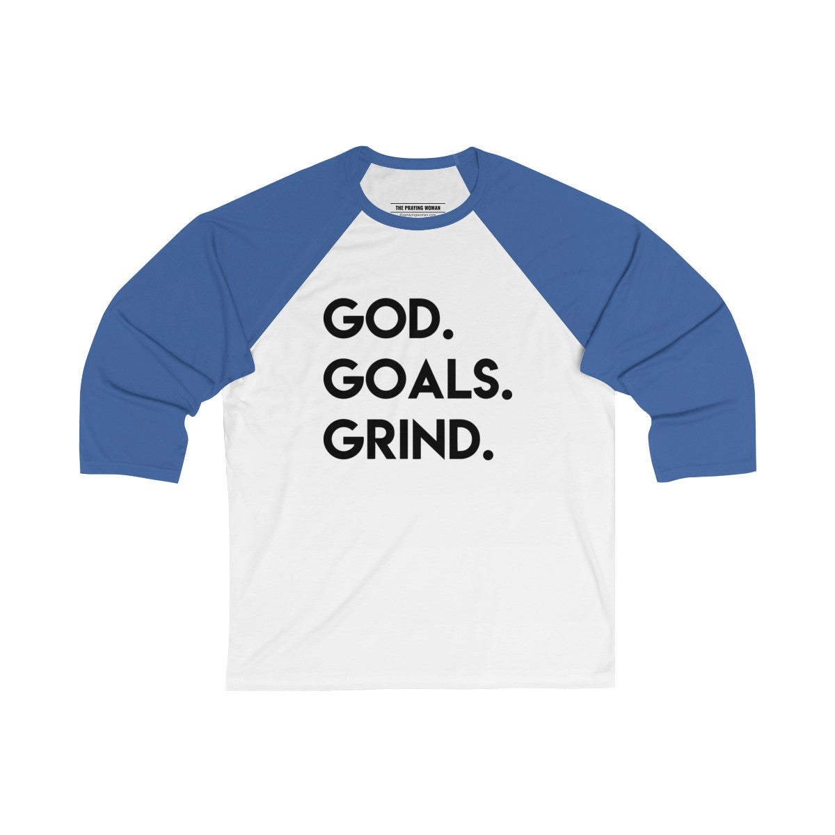 God Goals Grind Baseball Tee