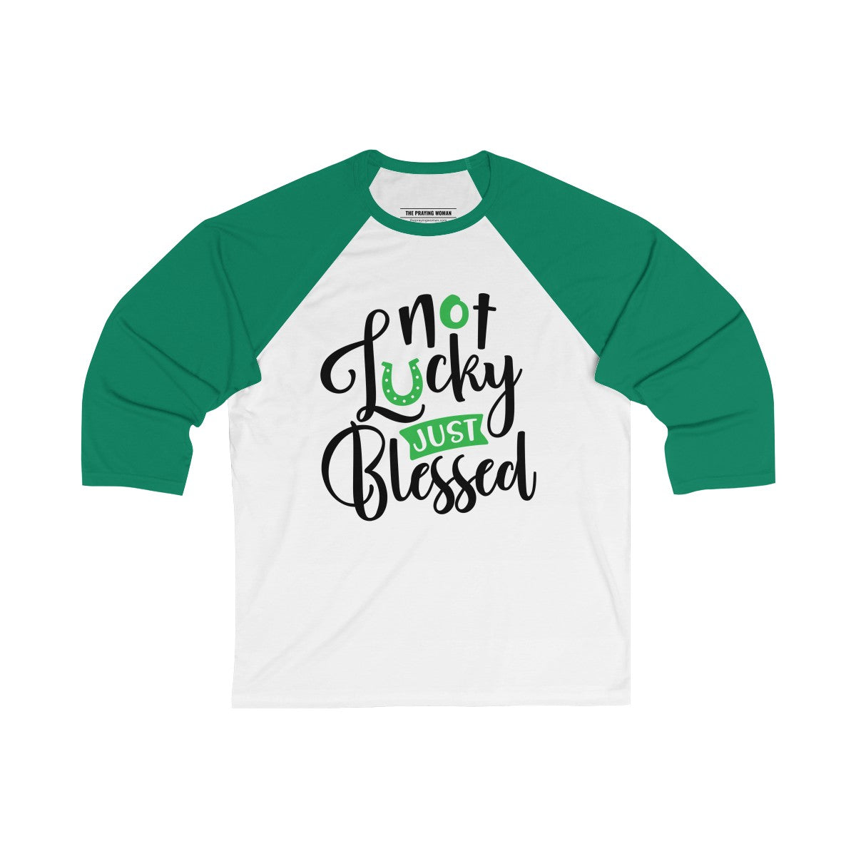 Not Lucky Just Blessed Baseball Tee