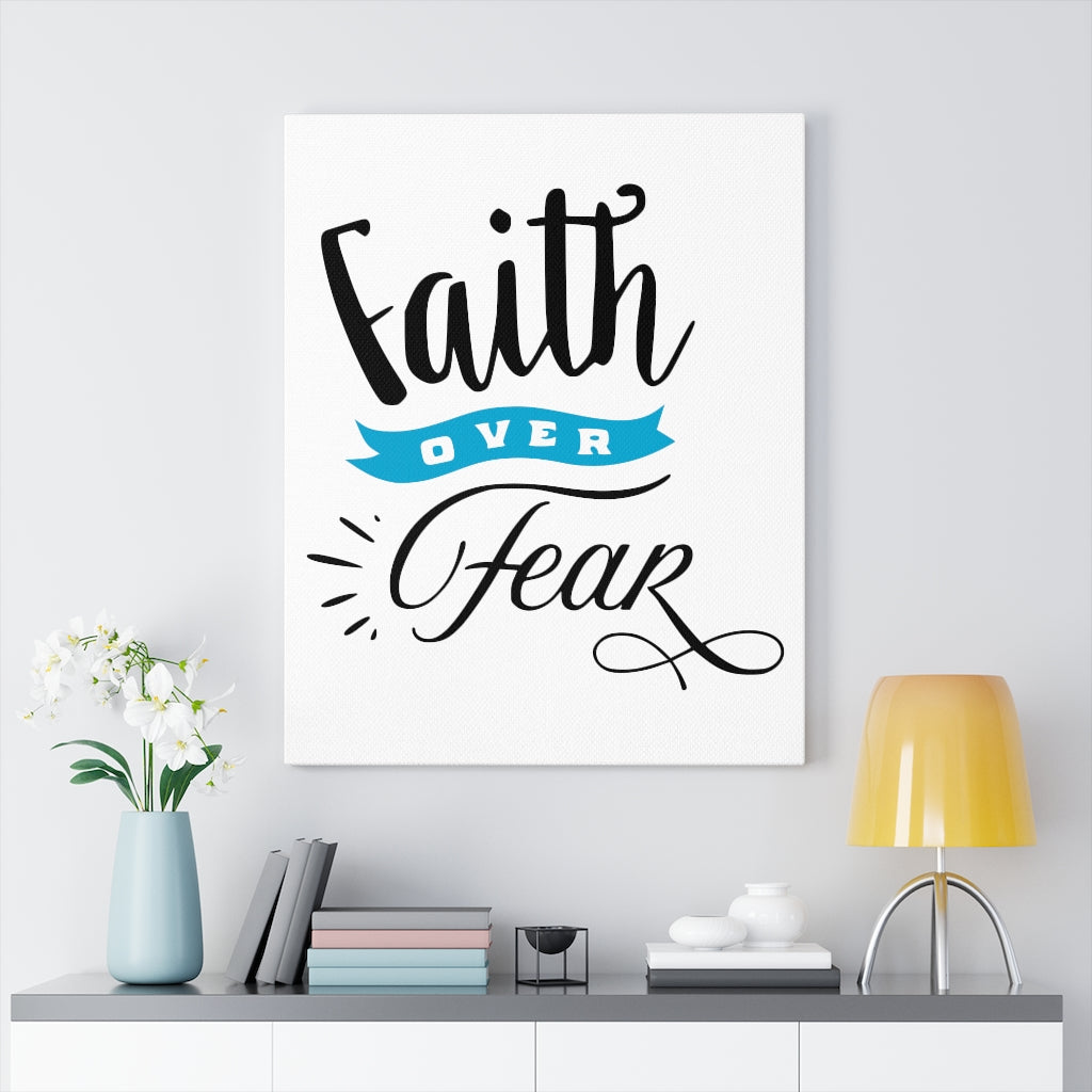 Faith Over Fear Canvas Wall art