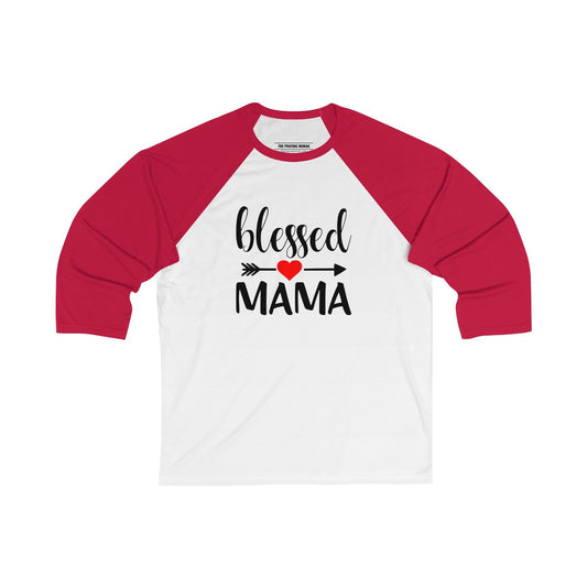 Blessed Mama Baseball Tee