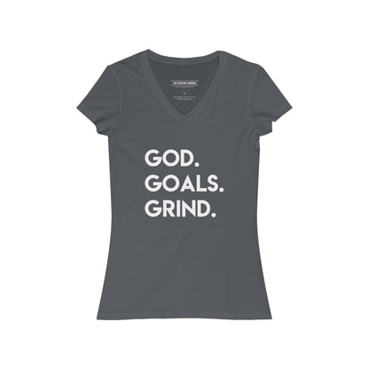 God Goals Grind V-Neck Tee